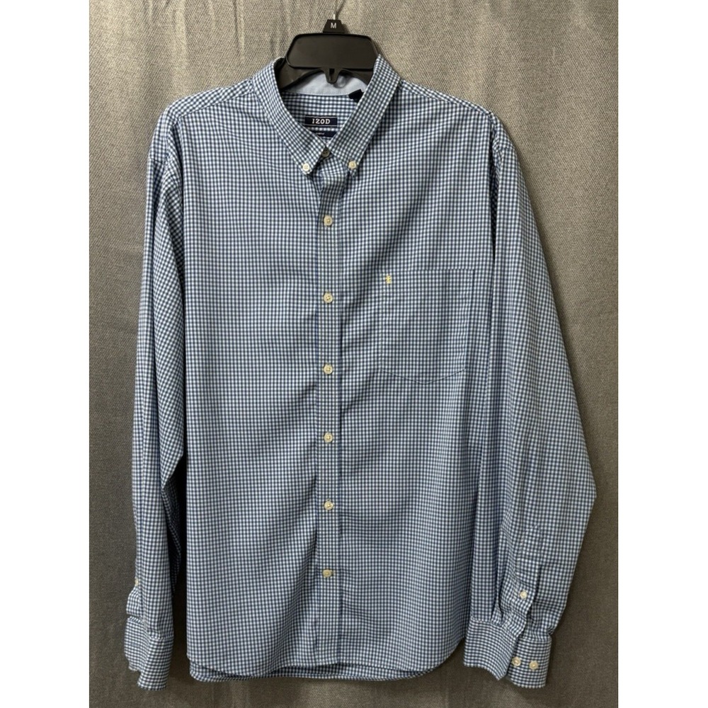 Izod mens shirt Long Sleeve Size XL Slim Fit